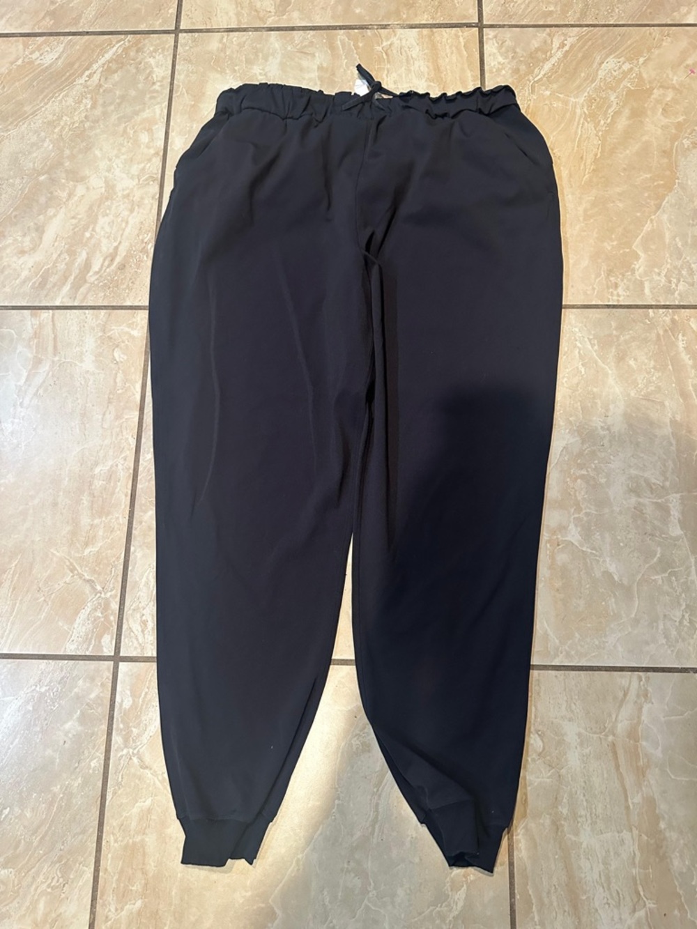 Black Lululemon Stretch High-Rise Jogger Size 14